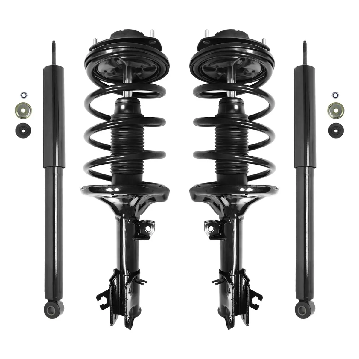 Unity 4-11283-259800-001 Front And Rear 4 Wheel Complete Strut Assembly With Gas Shock Kit 1