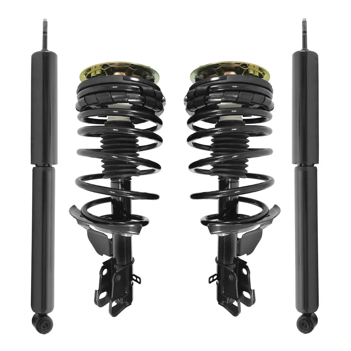 Unity 4-11250-251150-001 Front And Rear 4 Wheel Complete Strut Assembly With Gas Shock Kit 1