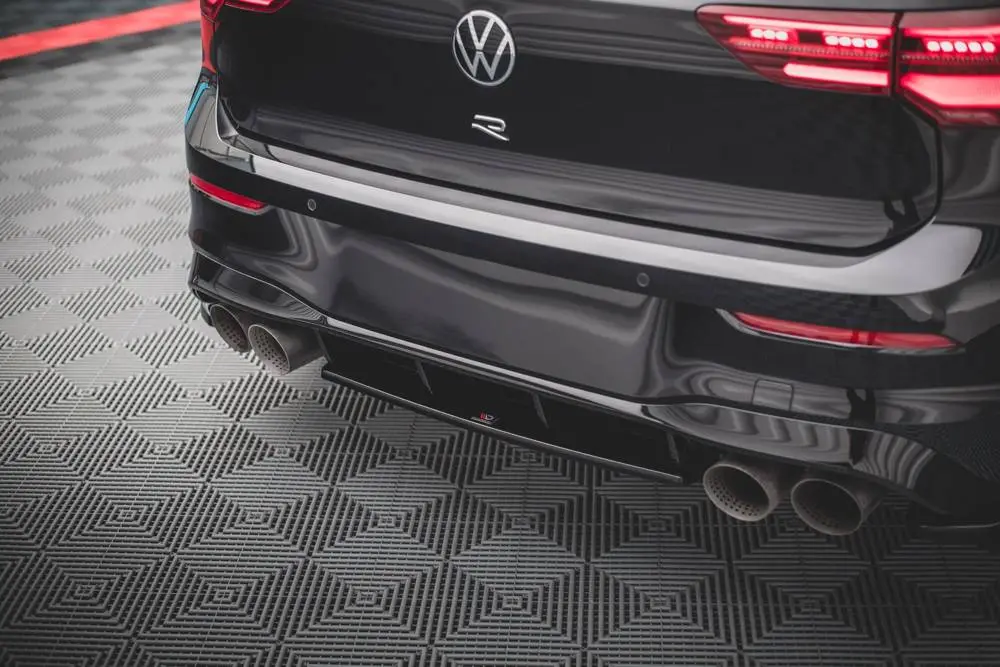 Maxton Design Central Rear Splitter For Vw Golf Mk8 R 1