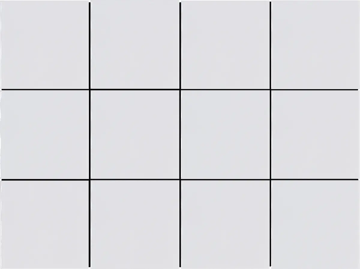 Modern 4X4 White Square Glossy Ceramic Mosaic Tile W50kazewh1216mo4p 1