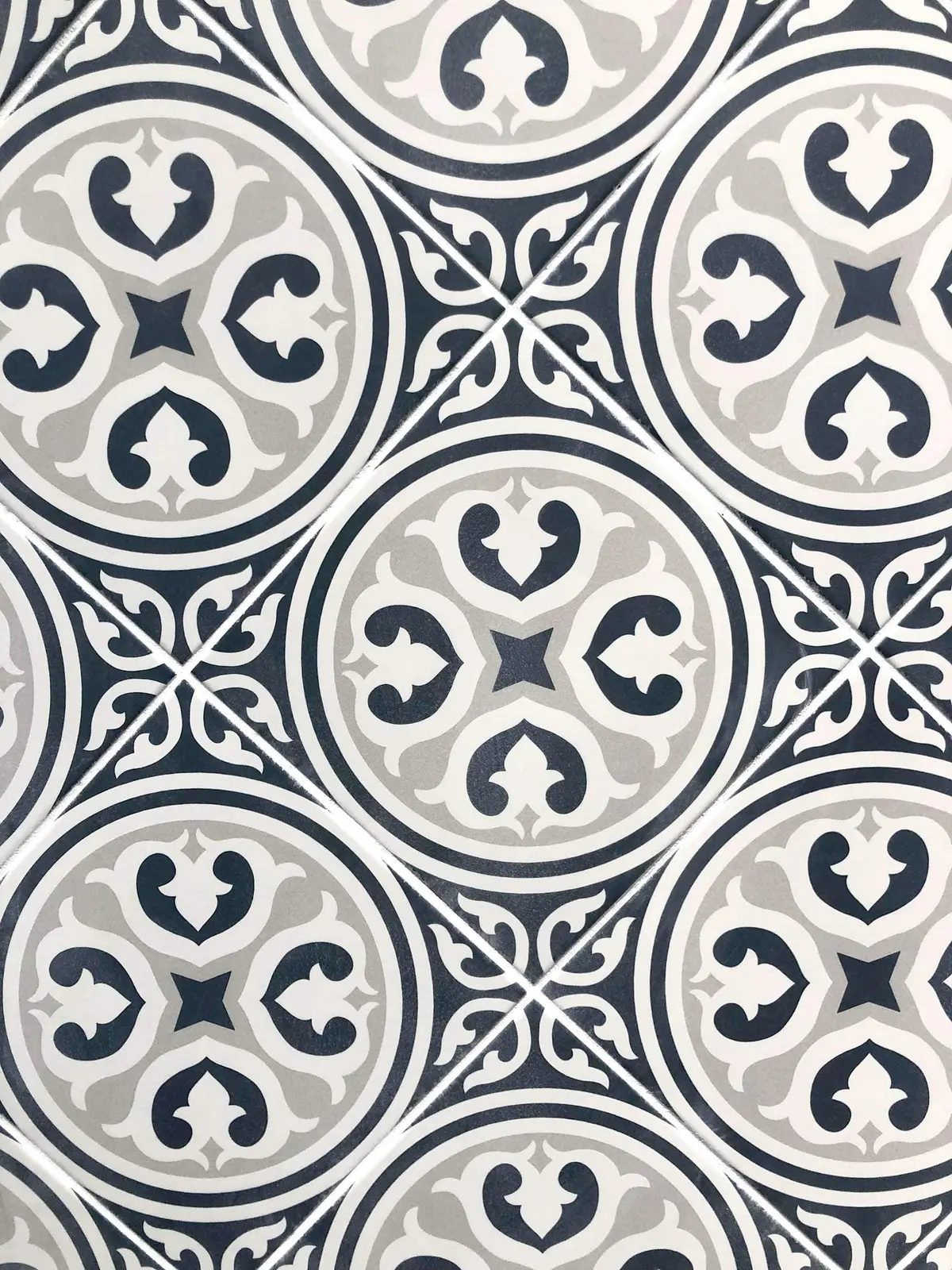 Modern 9X9 Gray White Black Design Porcelain Mosaic Tile F37desimu0909 1