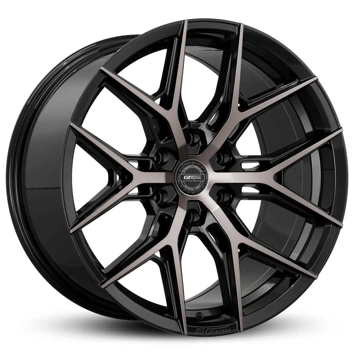 Gt Form Wheels Gfs1 Gloss Black W. Tinted Face 1