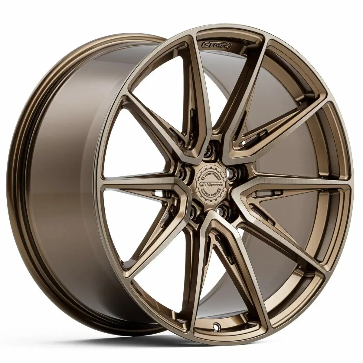 Gt Form Wheels Hf2.1 Hybrid Forged Brushed Bronze 1